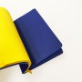 Блокнот желто-синий А6 логотип